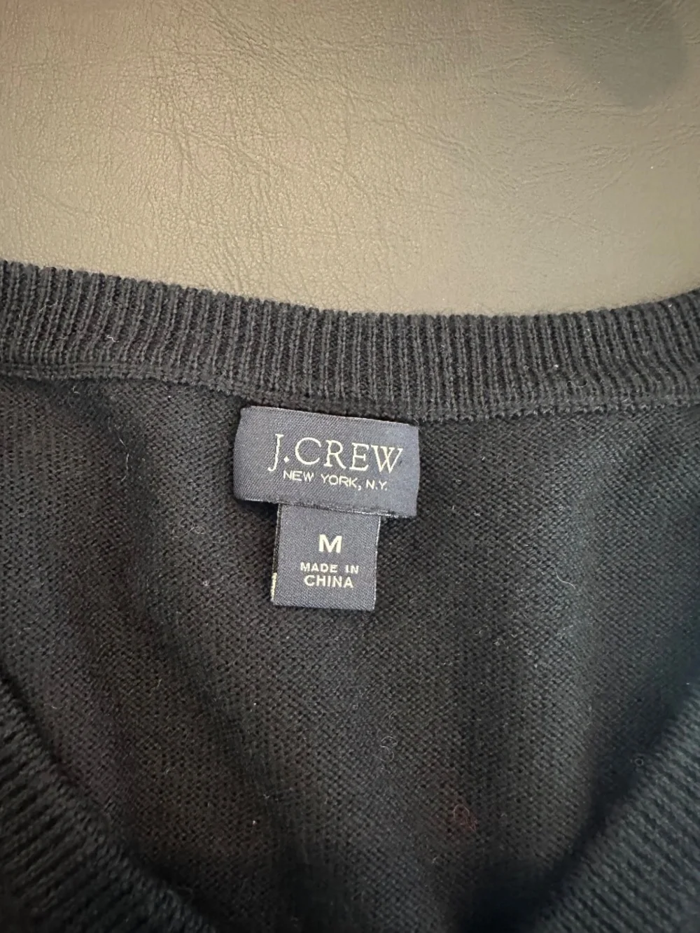 J.Crew Men’s Merino Wool Sweater Black Size M
